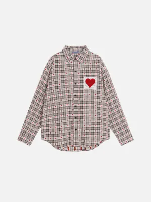 Aelfric Eden Cut-Out Heart Long Sleeve Shirt