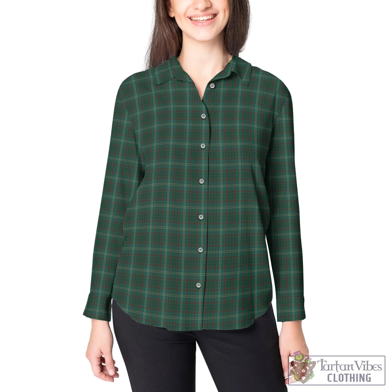 Armagh County Ireland Tartan Women's Casual Shirt