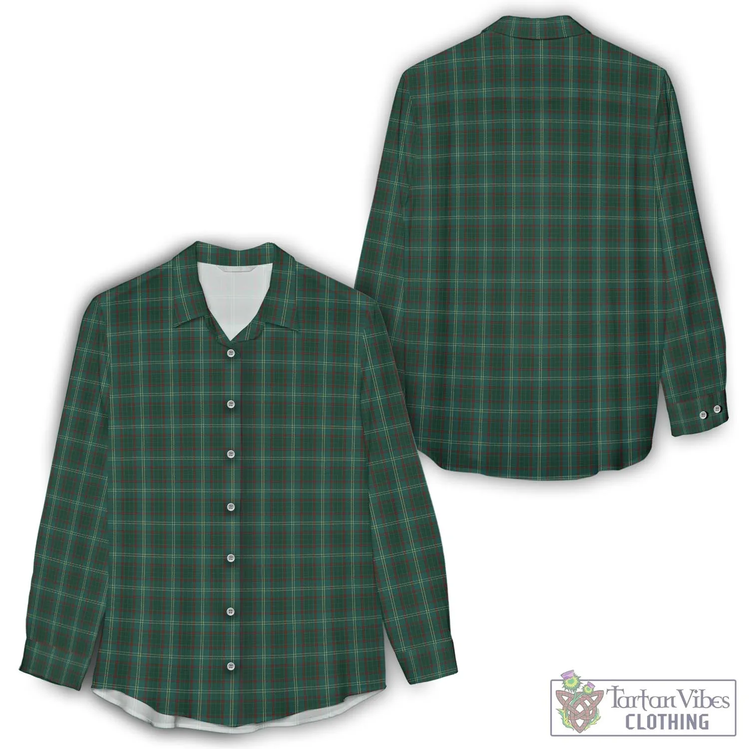 Armagh County Ireland Tartan Women's Casual Shirt