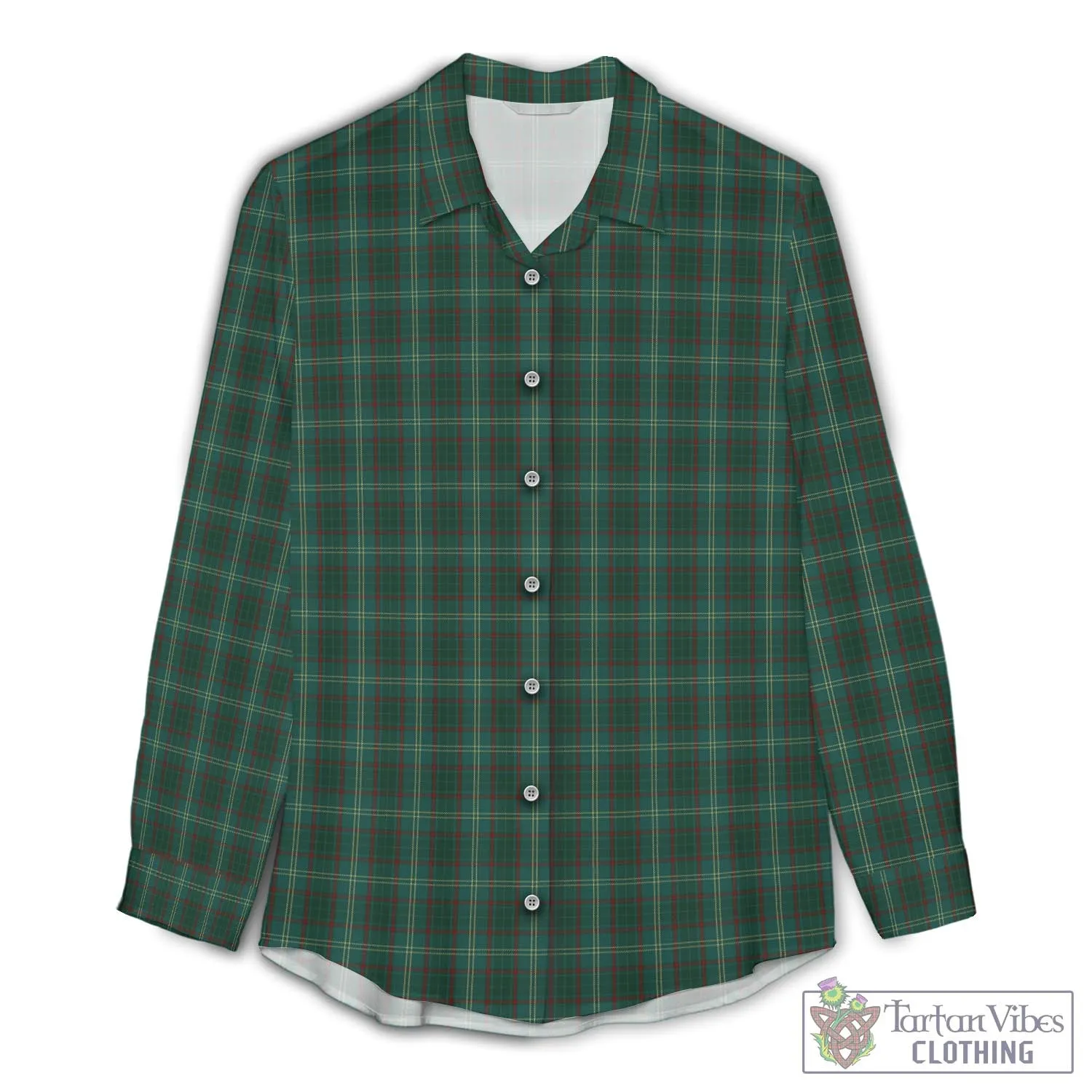 Armagh County Ireland Tartan Women's Casual Shirt