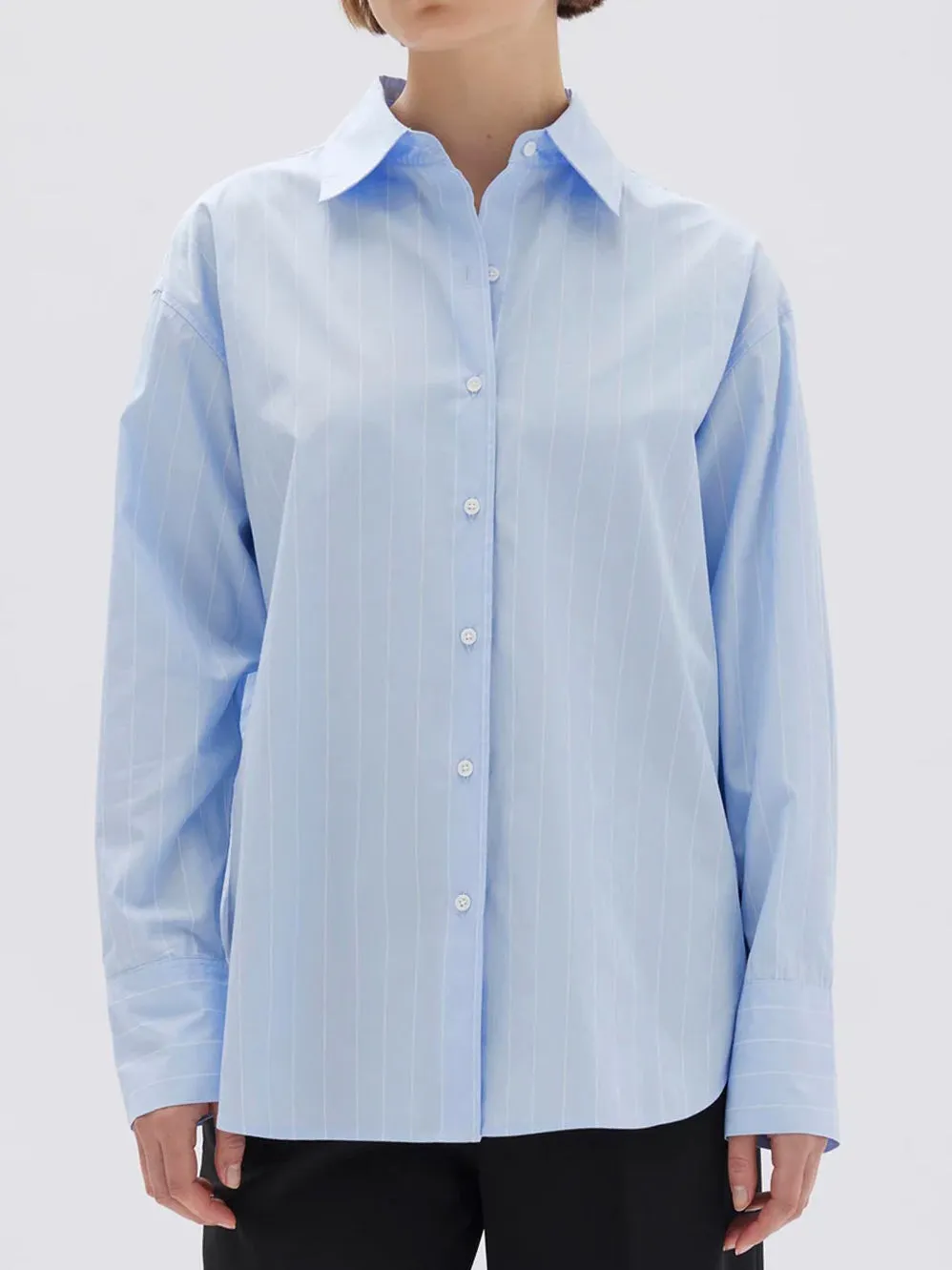 ASSEMBLY LABEL OTIS POPLIN STRIPE SHIRT