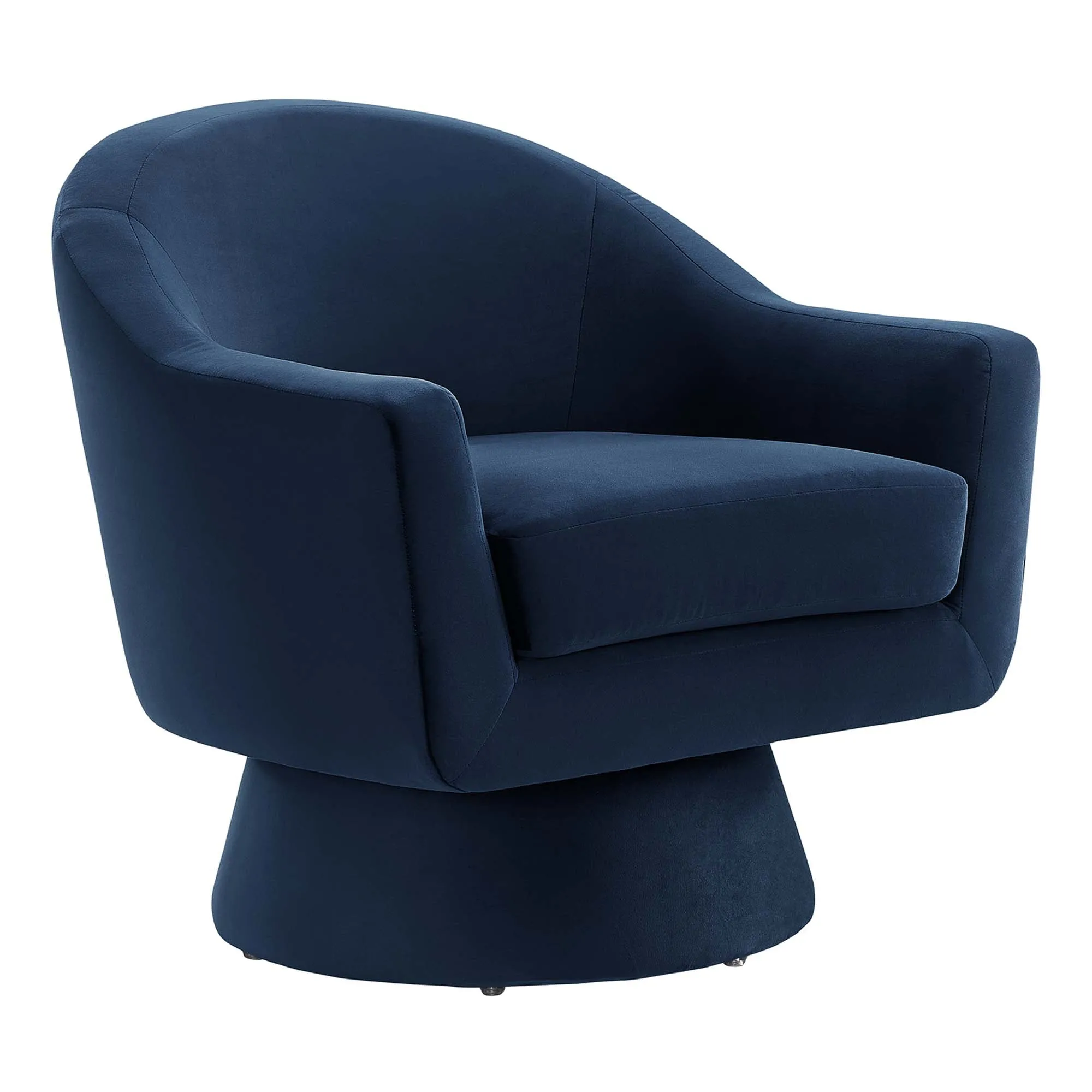 Astral Performance Velvet Fabric and Wood Swivel Chair by Modway