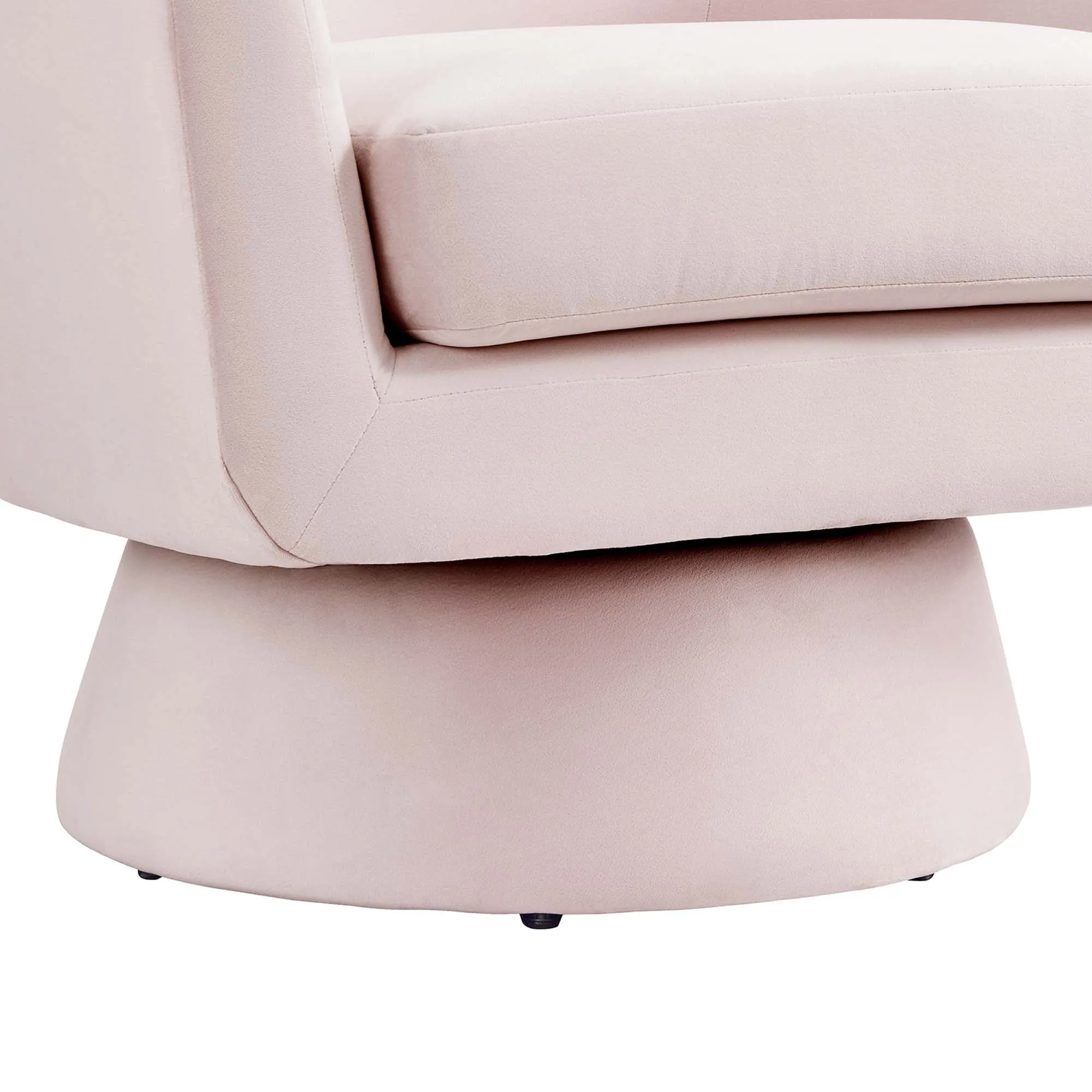 Astral Performance Velvet Fabric and Wood Swivel Chair by Modway