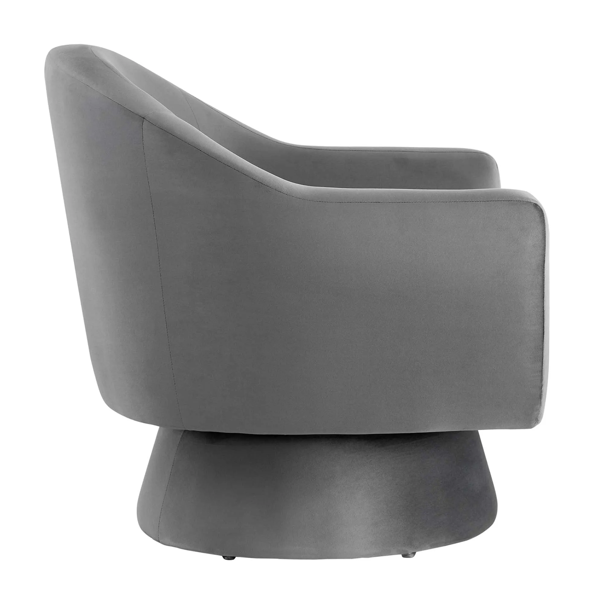 Astral Performance Velvet Fabric and Wood Swivel Chair by Modway