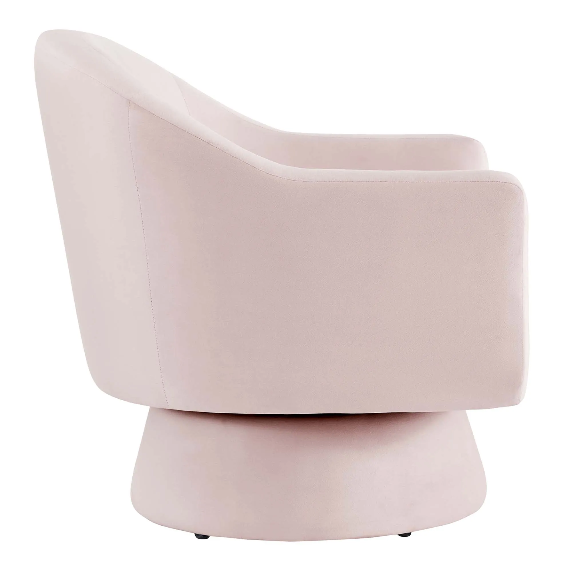 Astral Performance Velvet Fabric and Wood Swivel Chair by Modway