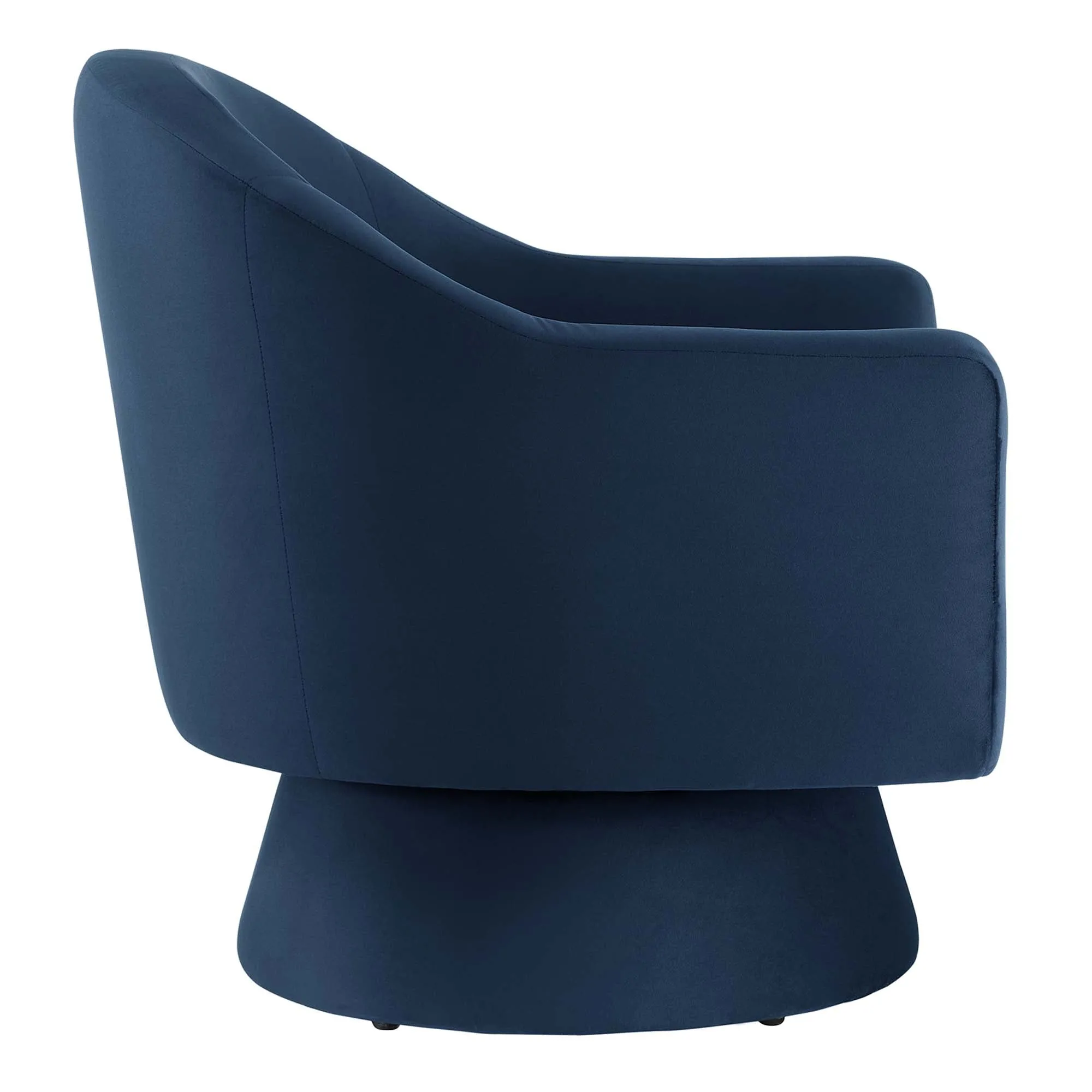 Astral Performance Velvet Fabric and Wood Swivel Chair by Modway