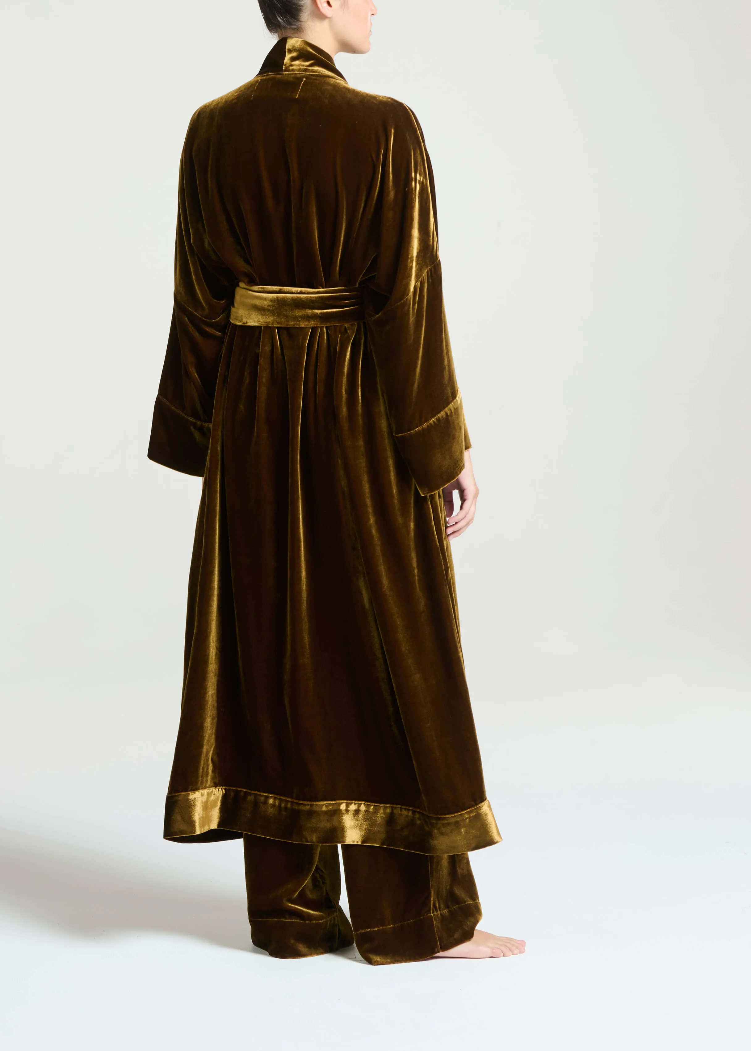 Athens Robe Brunette Viscose Velvet