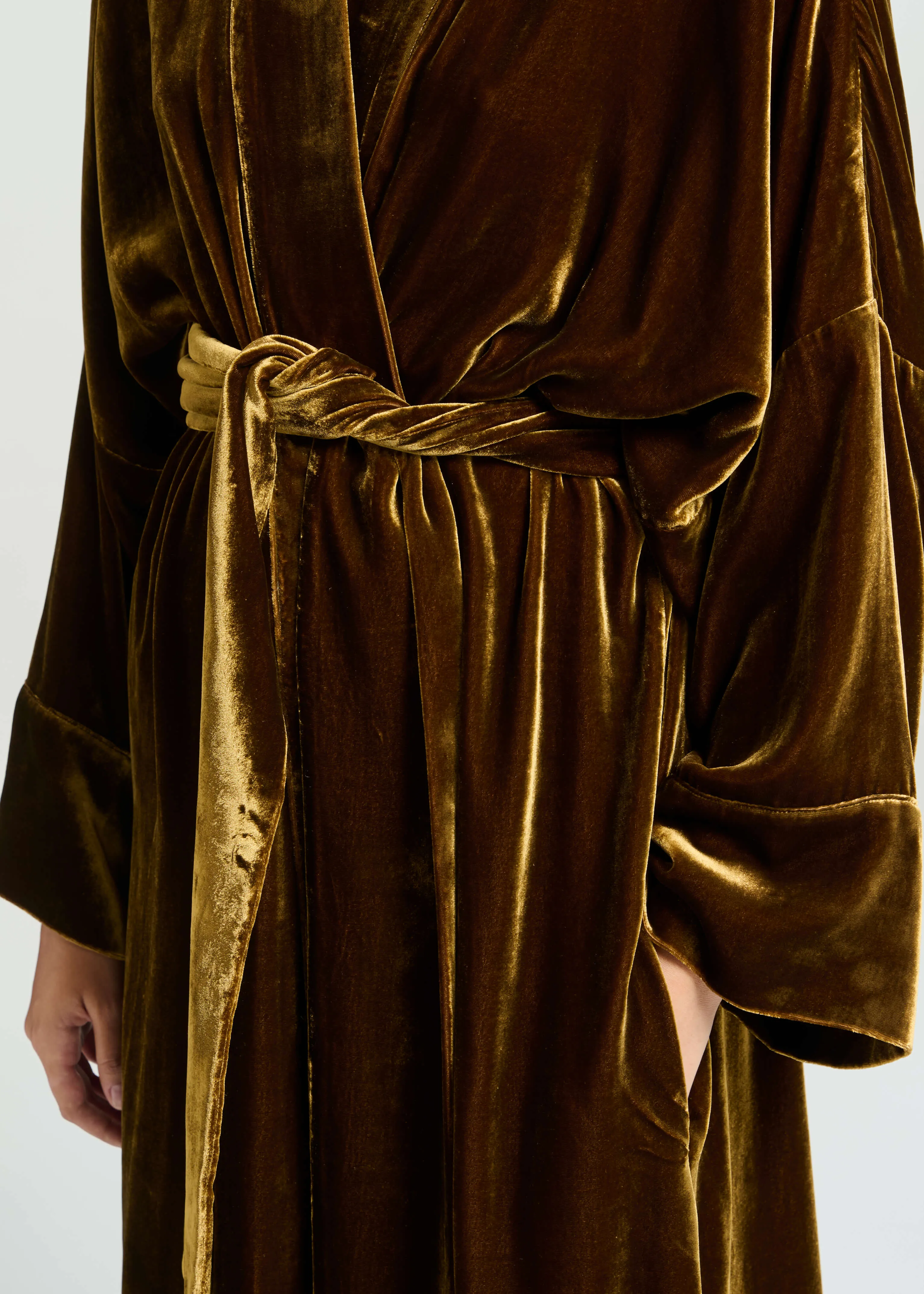 Athens Robe Brunette Viscose Velvet