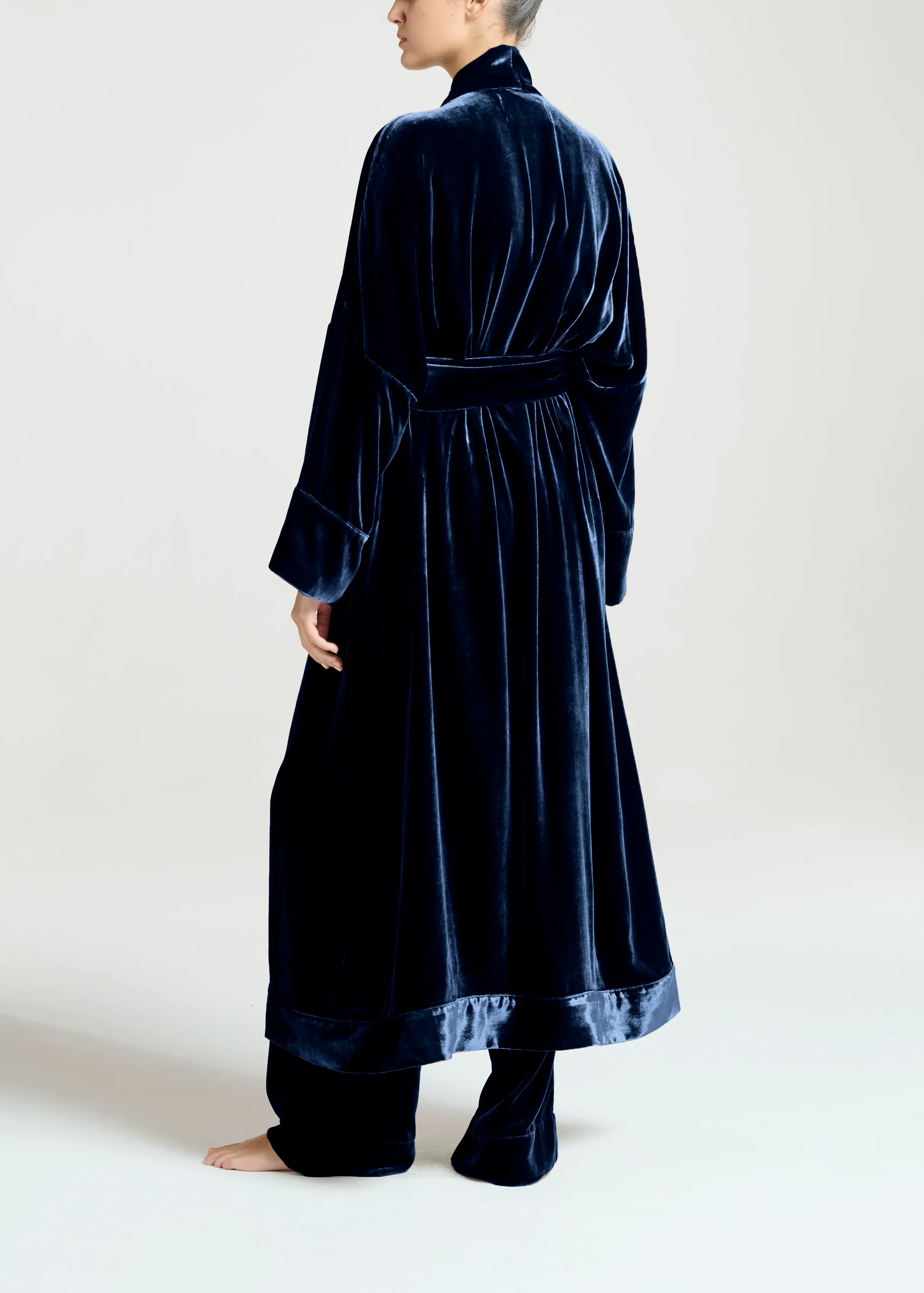 Athens Robe Midnight Viscose Velvet