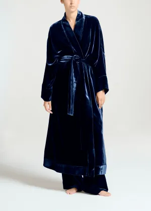 Athens Robe Midnight Viscose Velvet