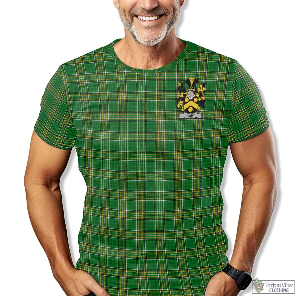 Avery Irish Clan Tartan T-Shirt with Family Seal