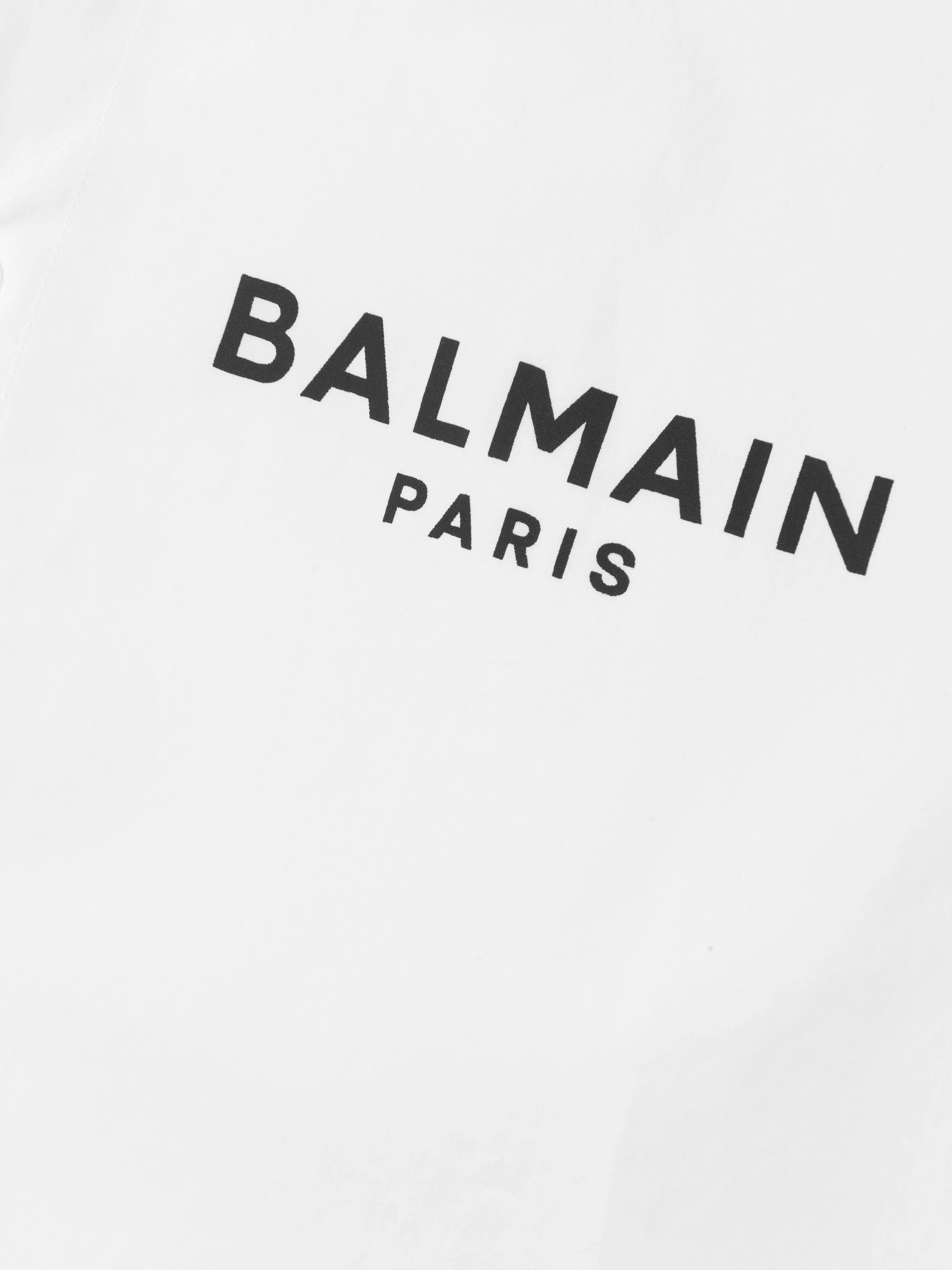 Balmain Boys Long Sleeve Logo Shirt