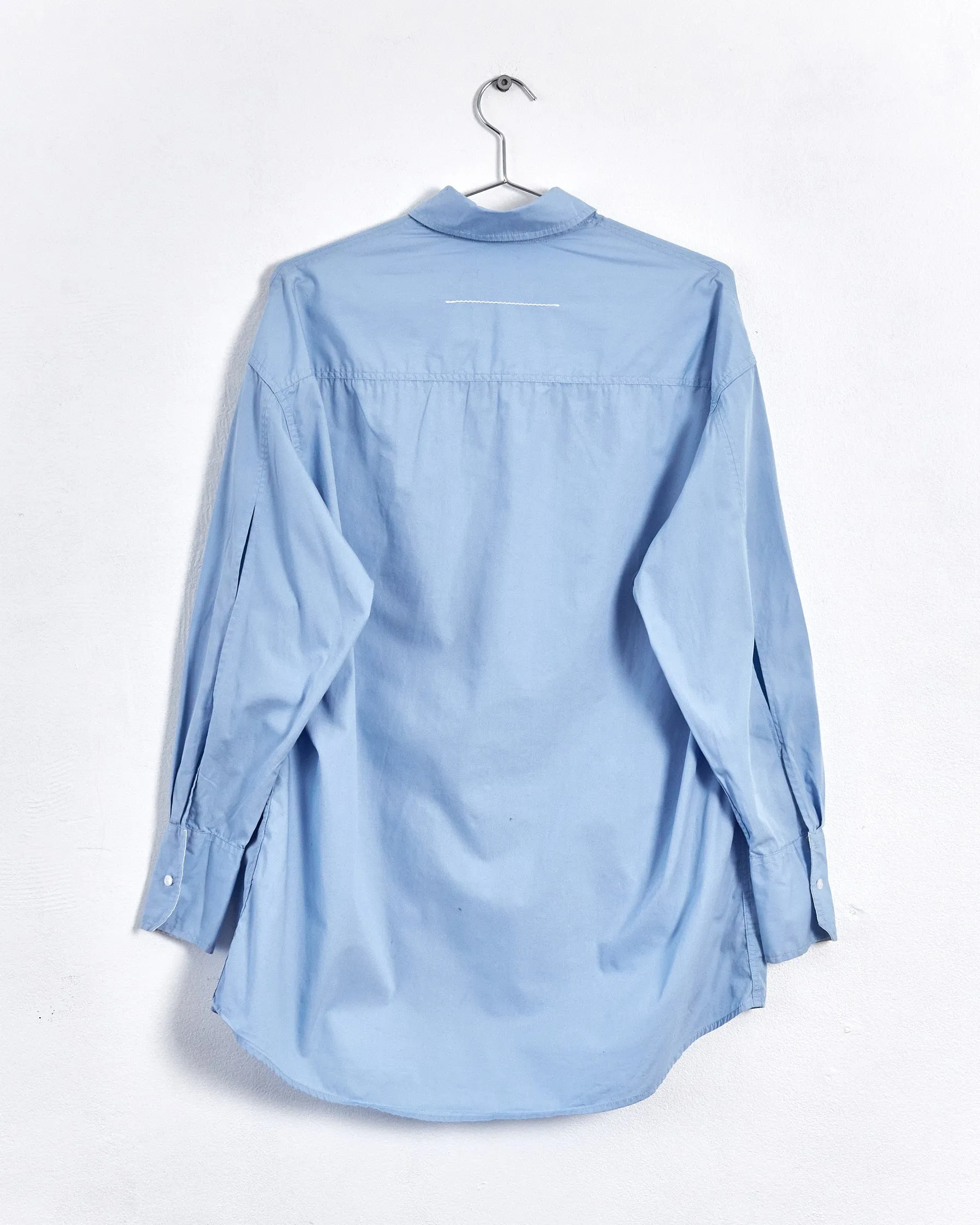 Bassike 'boyfriend' shirt, blue, 6