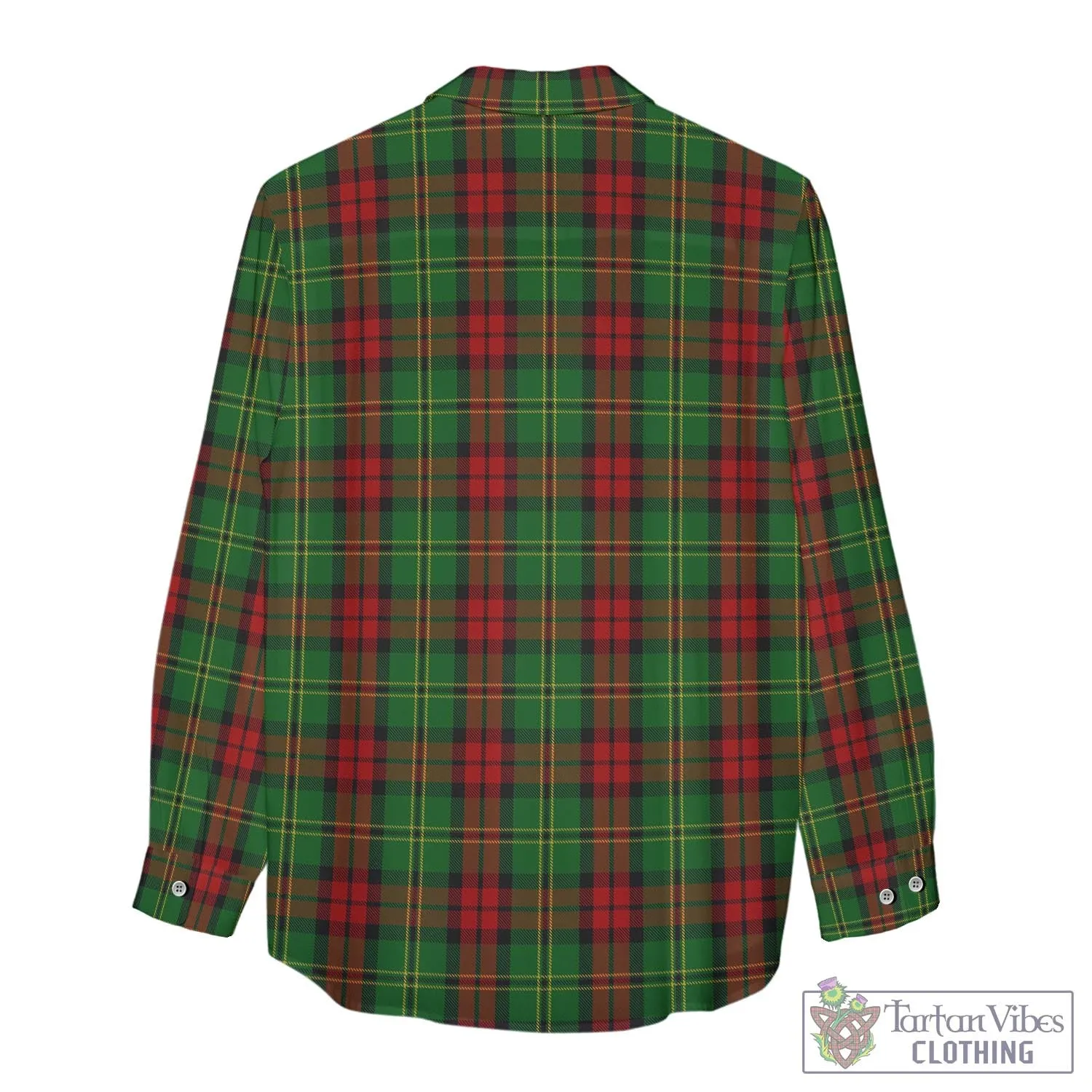 Blackstock Hunting Tartan Women's Casual Shirt with Family Crest