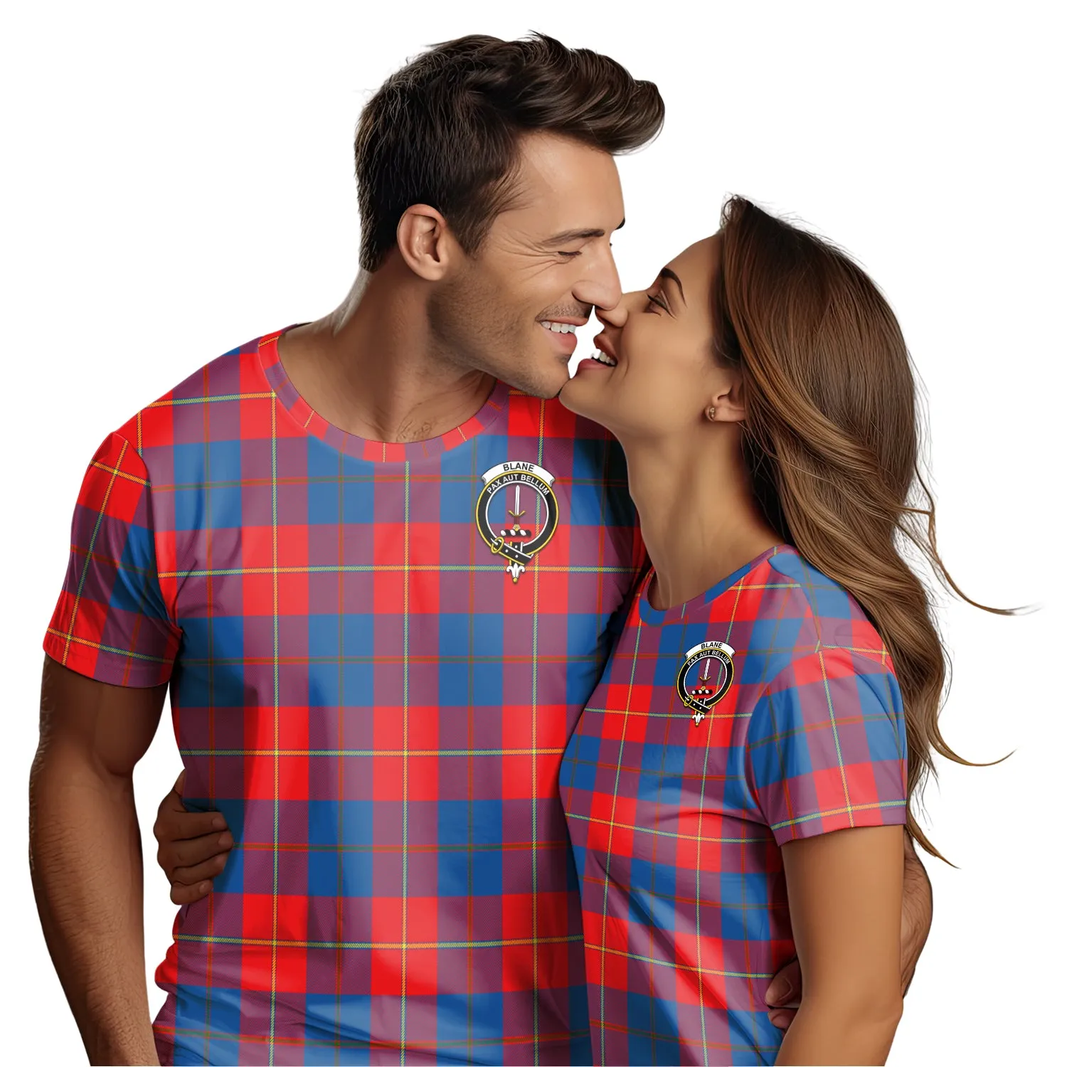 Blane Tartan T-Shirt with Family Crest