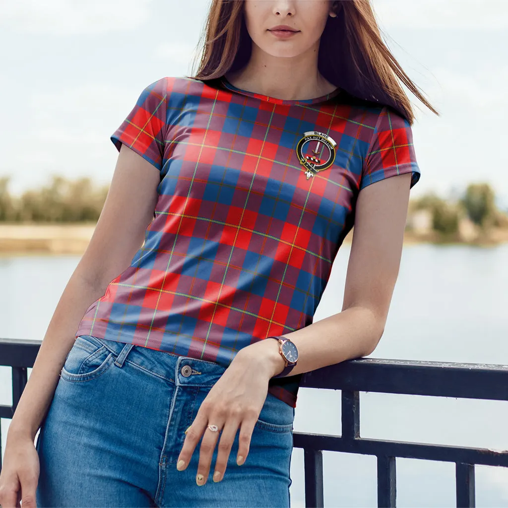 Blane Tartan T-Shirt with Family Crest