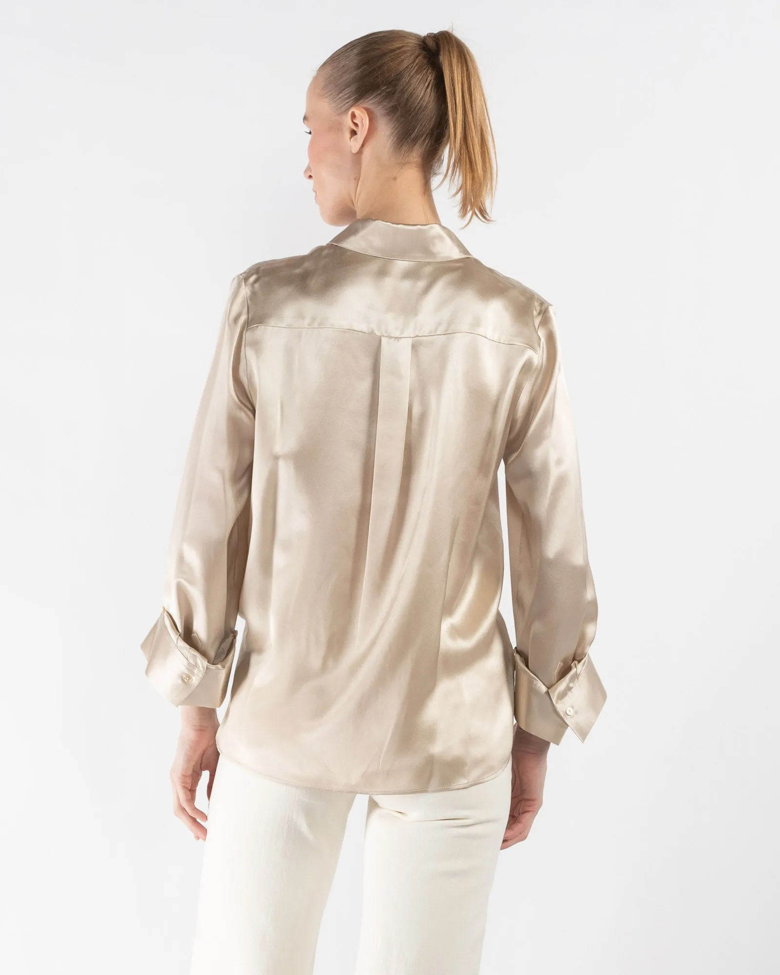 Boyfriend Silk Shirt