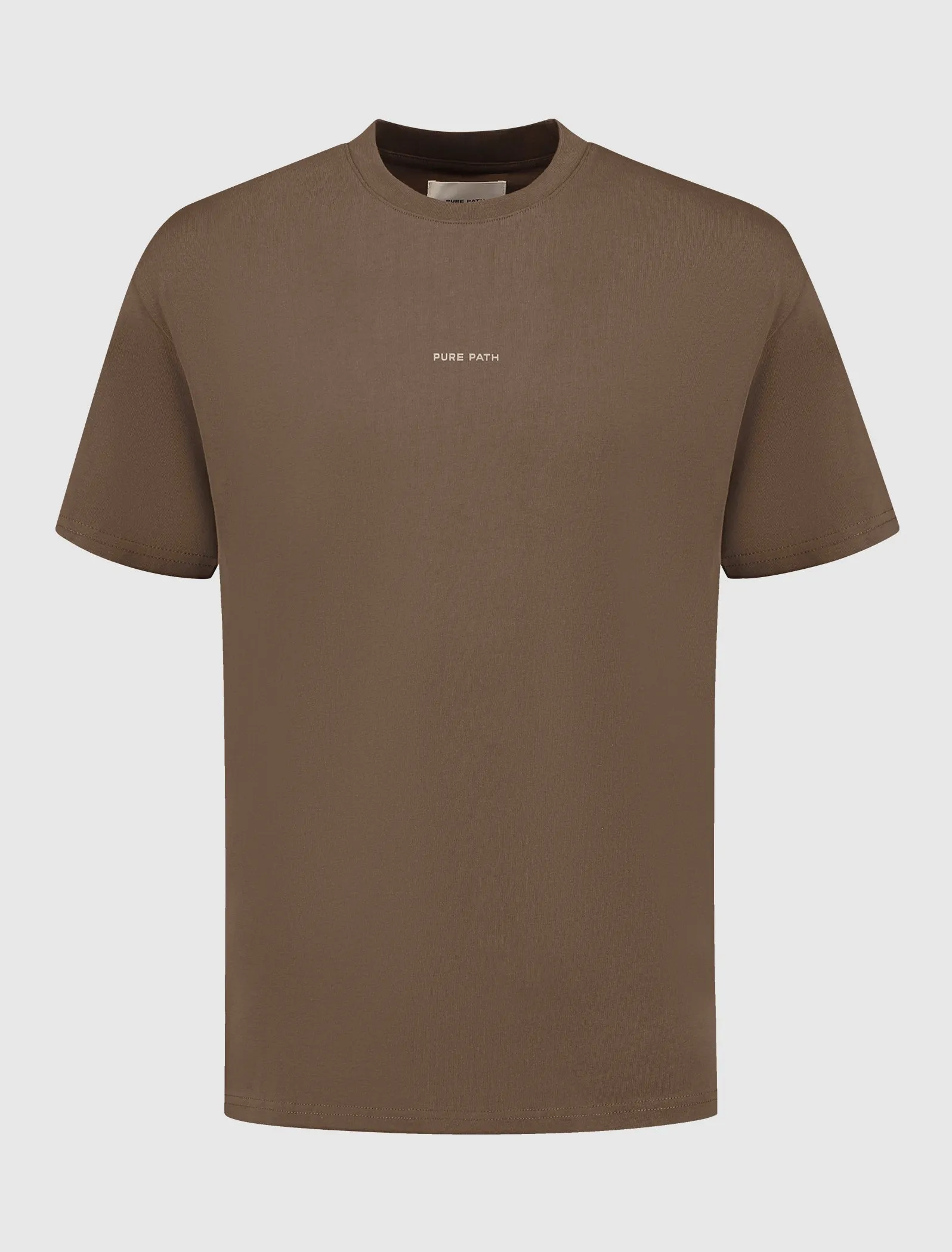 Brushstroke Initial T-shirt | Brown