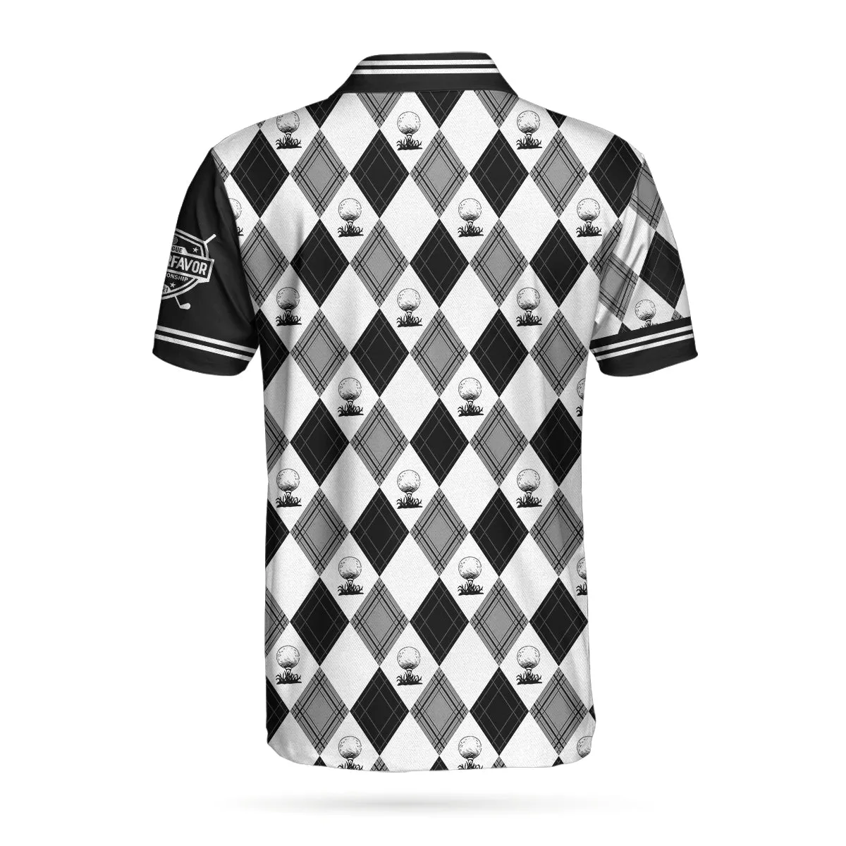 C-Golf League Customer Custom Polo Shirt, Argyle Pattern Polo Shirt, Best Golf Shirt For Men Coolspod