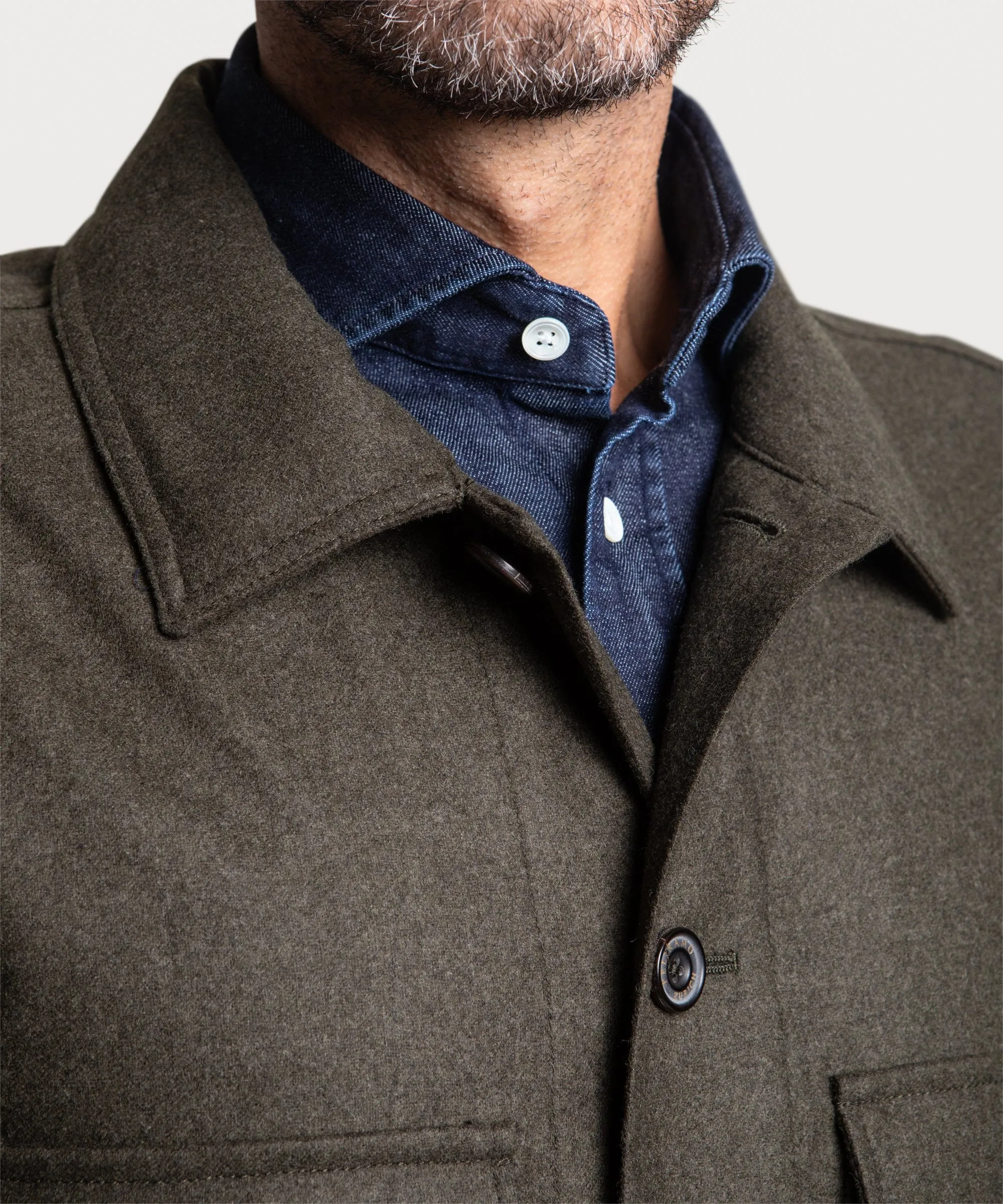 Casual Wool Overshirt