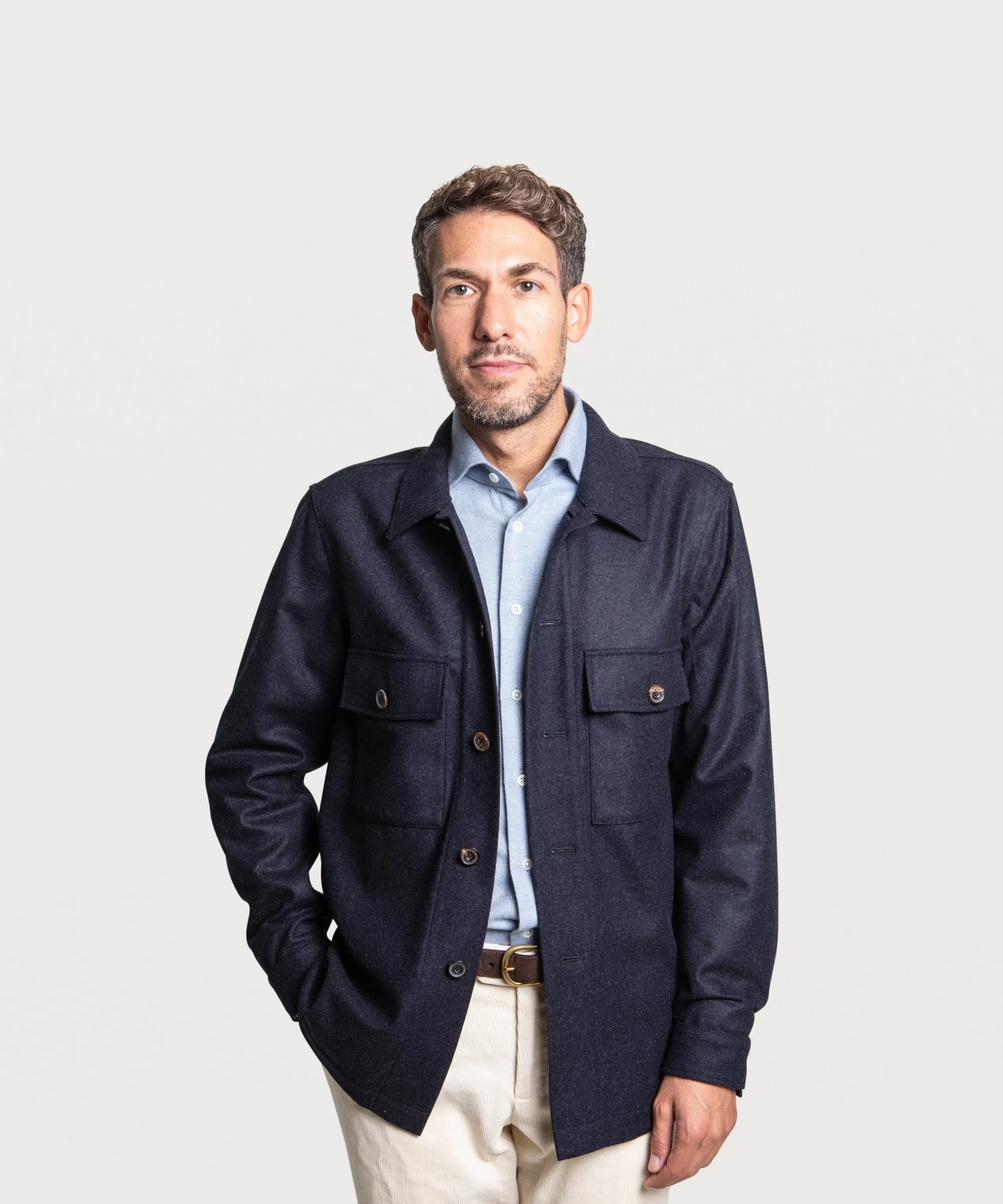 Casual Wool Overshirt