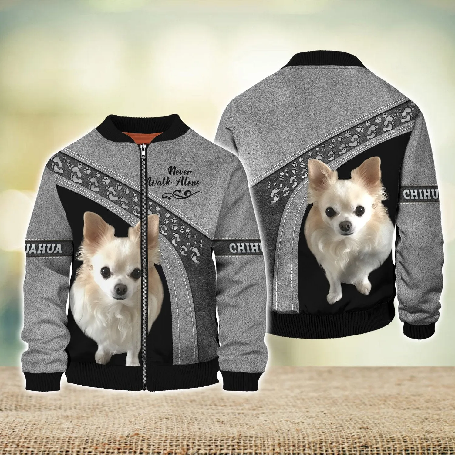 Chihuahua Love Never Walk Alone Love 3D Full Print Shirts, Shirt For Dog Lovers, Dog Memorial Gifts for loss of Dog