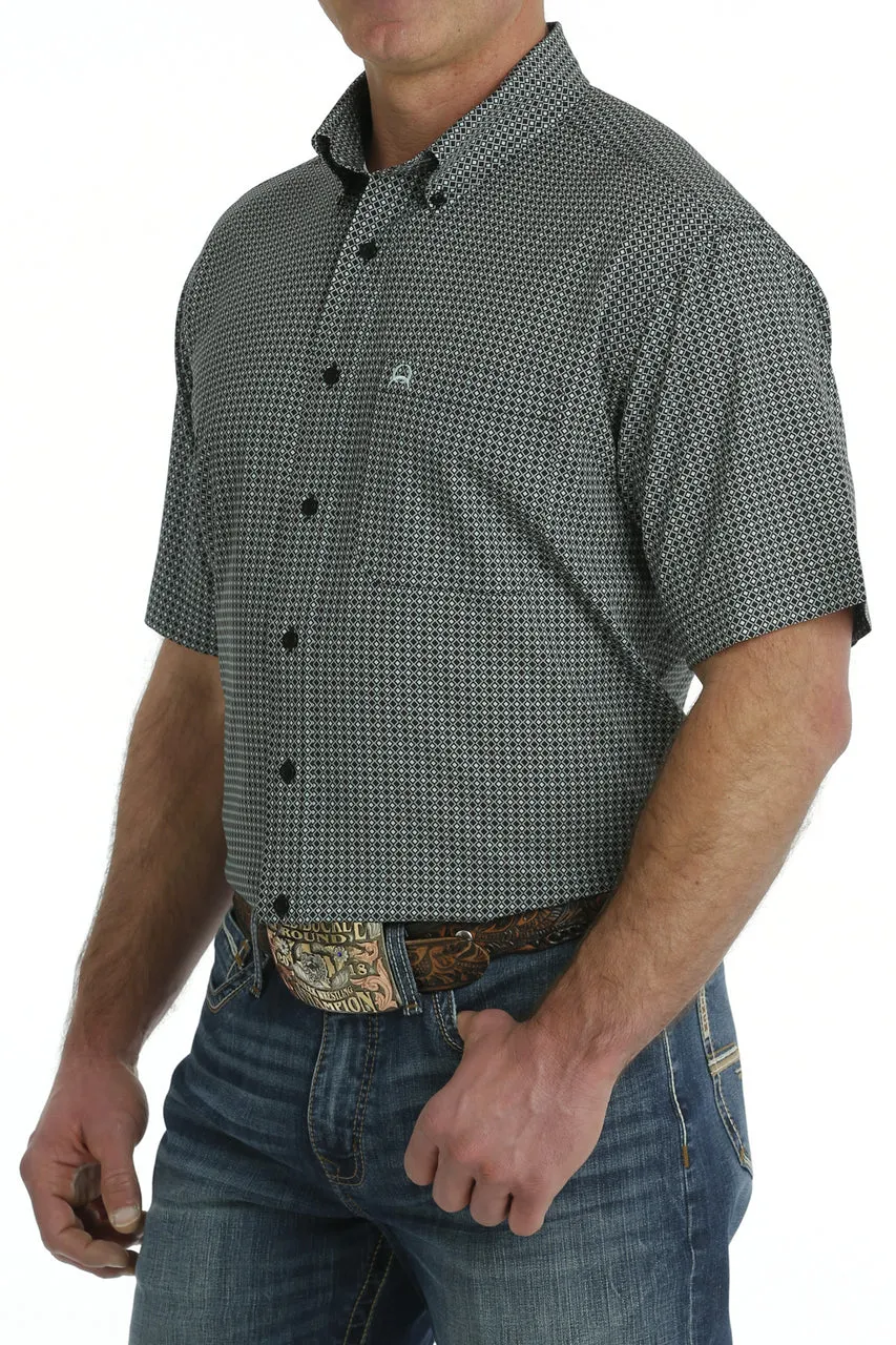 CINCH ARENAFLEX BLACK GEO PRINT - MENS SHIRT - MTW1704128