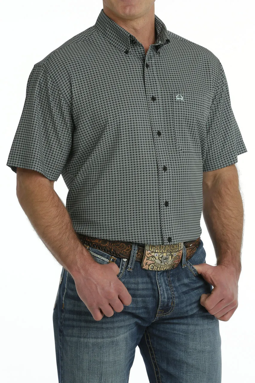 CINCH ARENAFLEX BLACK GEO PRINT - MENS SHIRT - MTW1704128