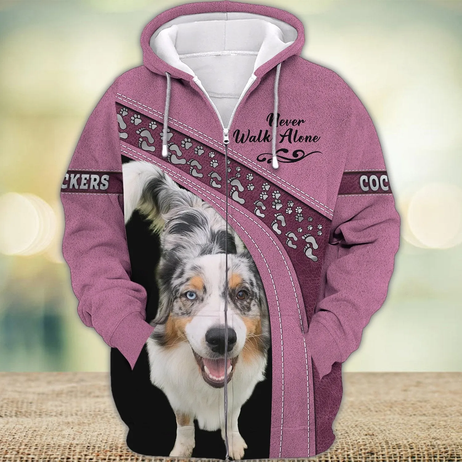 Cockers Love Never Walk Alone 3D Full Print Shirts, Shirt For Dog Lovers, Dog Memorial Gifts for loss of Dog