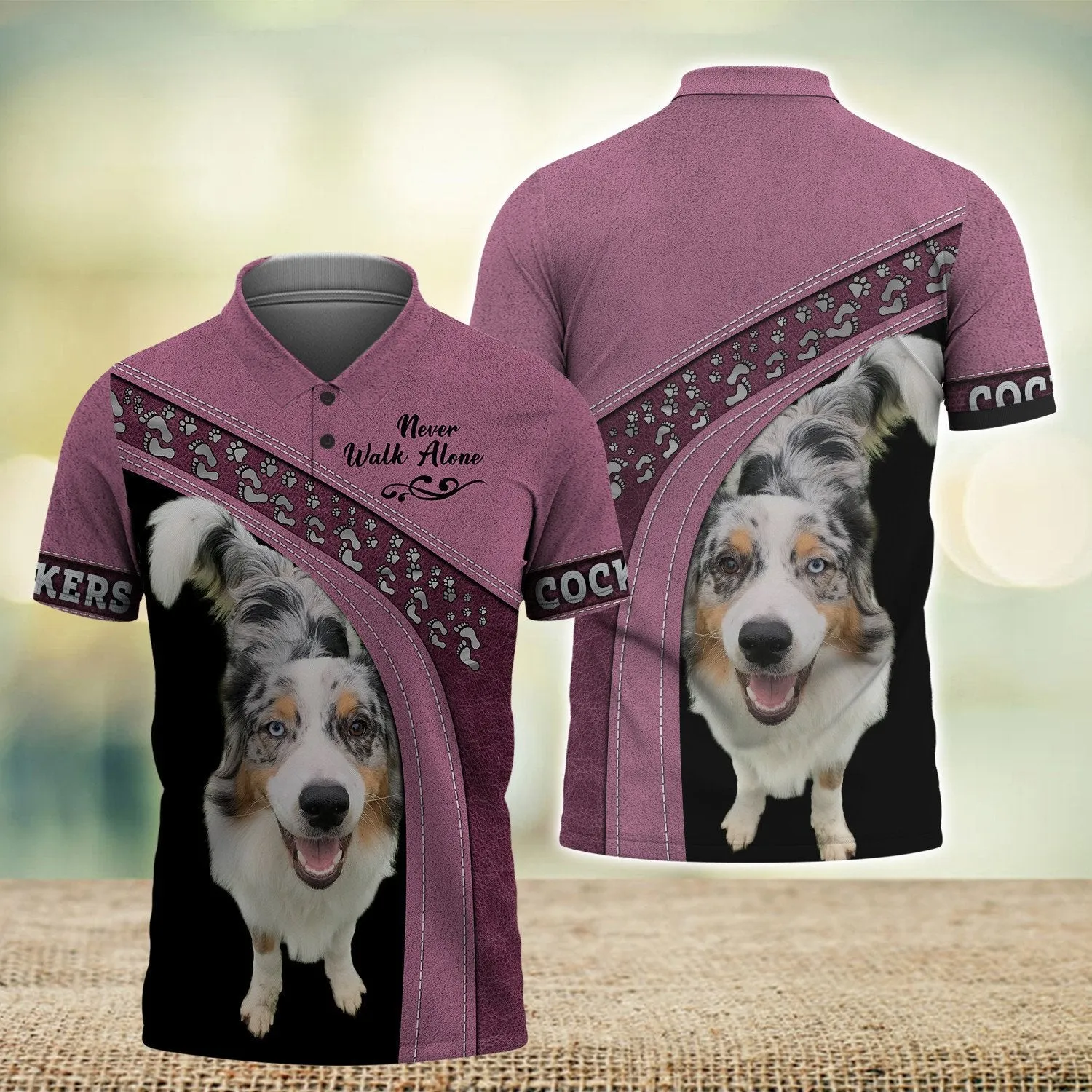 Cockers Love Never Walk Alone 3D Full Print Shirts, Shirt For Dog Lovers, Dog Memorial Gifts for loss of Dog