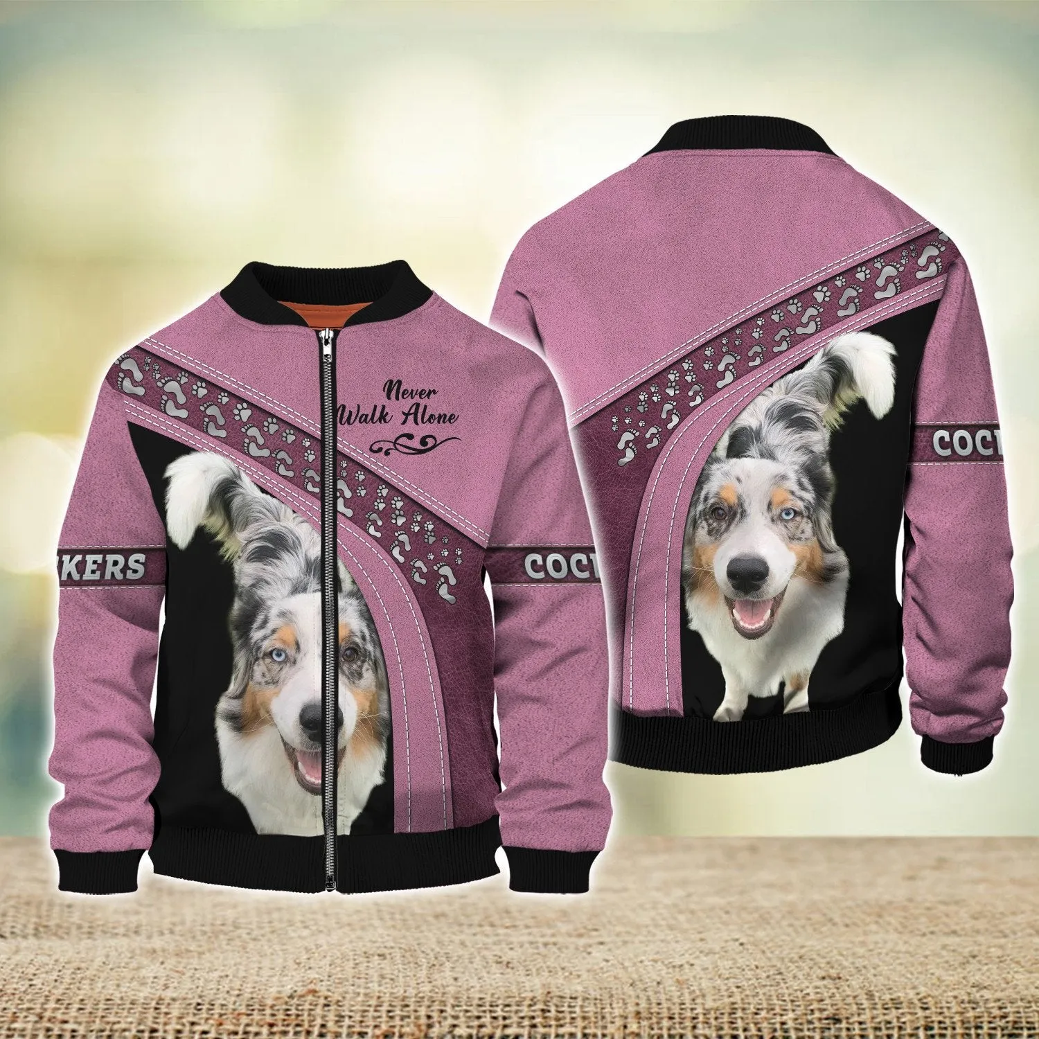 Cockers Love Never Walk Alone 3D Full Print Shirts, Shirt For Dog Lovers, Dog Memorial Gifts for loss of Dog