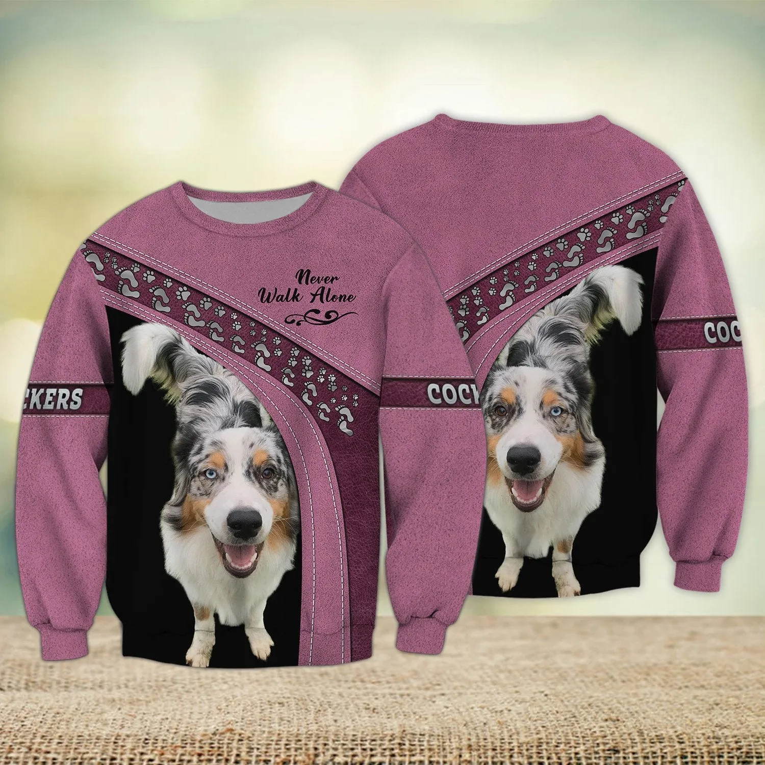 Cockers Love Never Walk Alone 3D Full Print Shirts, Shirt For Dog Lovers, Dog Memorial Gifts for loss of Dog