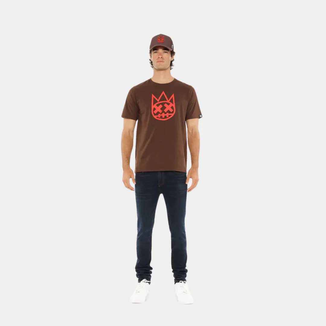 COI Logo Mens Short Sleeve Shirt (Brown/Red)