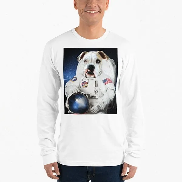 Custom Pet Art Uni-Sex Long Sleeve Shirt