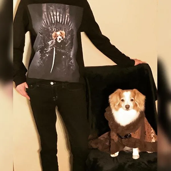 Custom Pet Art Uni-Sex Long Sleeve Shirt