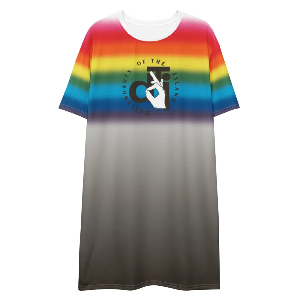 Descendants of The Island Soft Rainbow T-shirt dress