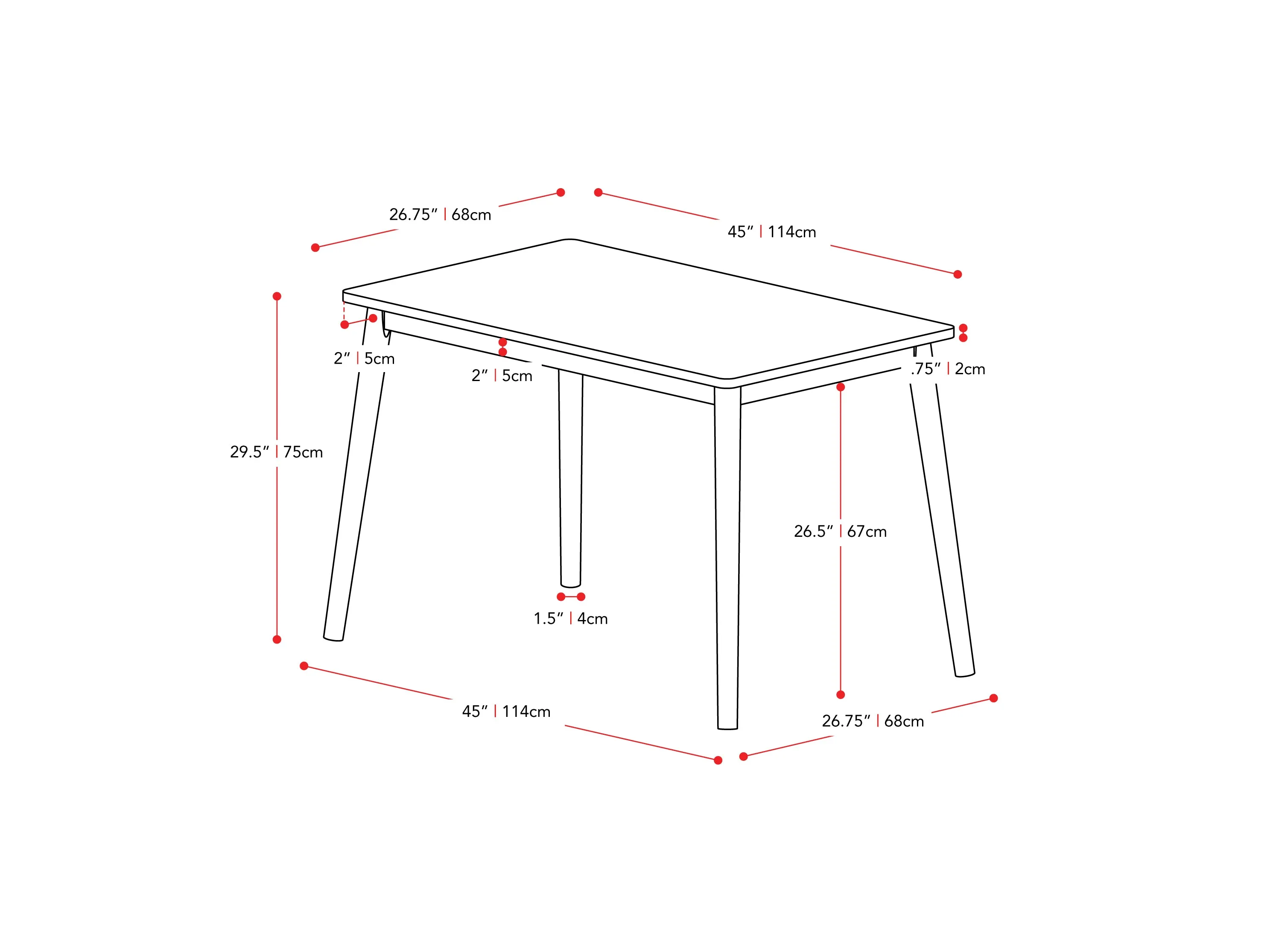 Dining Table Set for 6