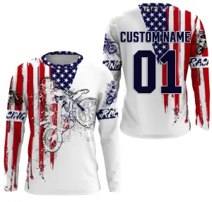 Dirtbike Racing Jersey Personalized Patriotic Motocross Off-road Riders American Riding Jersey