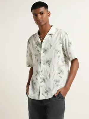 ETA Sage Cotton Relaxed Fit Floral Shirt