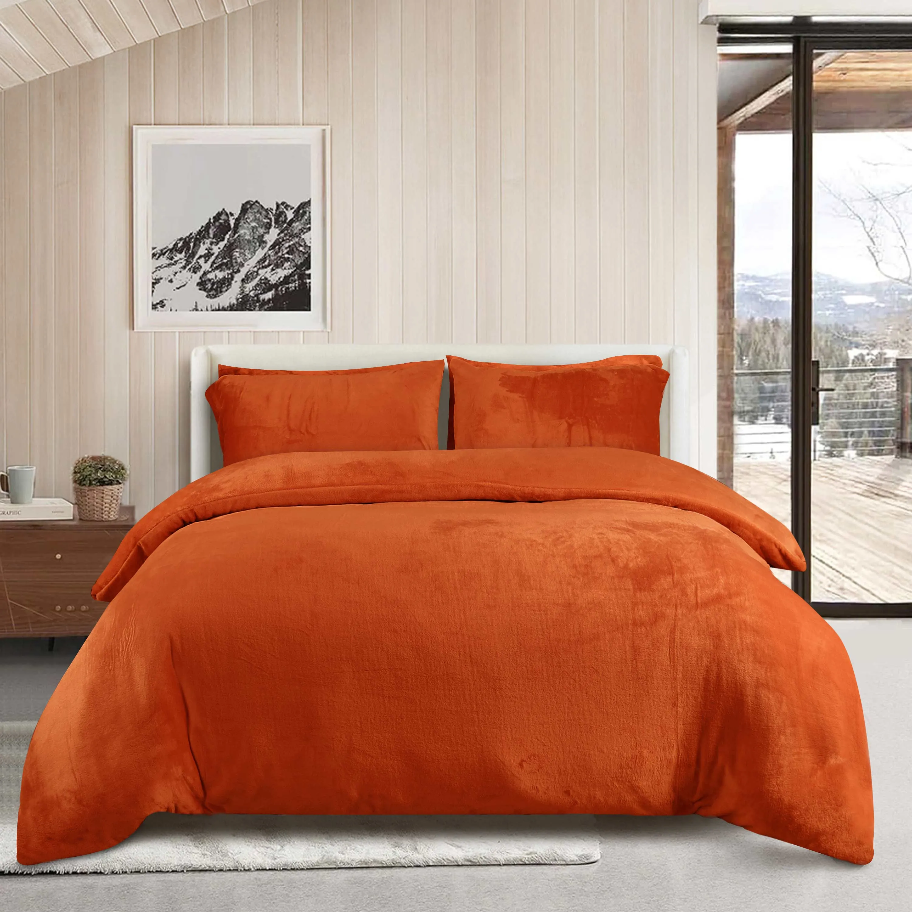 Fleece Bedsheet and Razaye 6pc Set