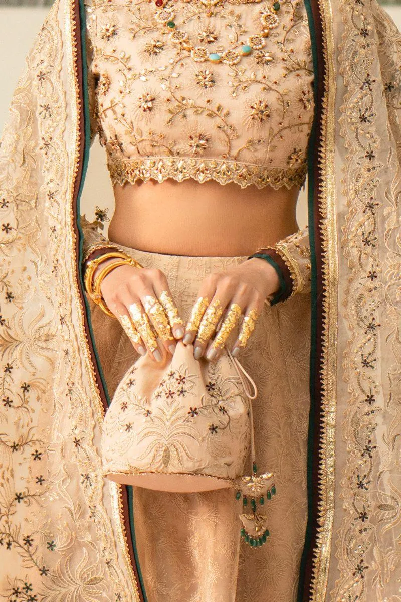 Fozia Khalid - Dilara - Beige - Organza - 3 Piece