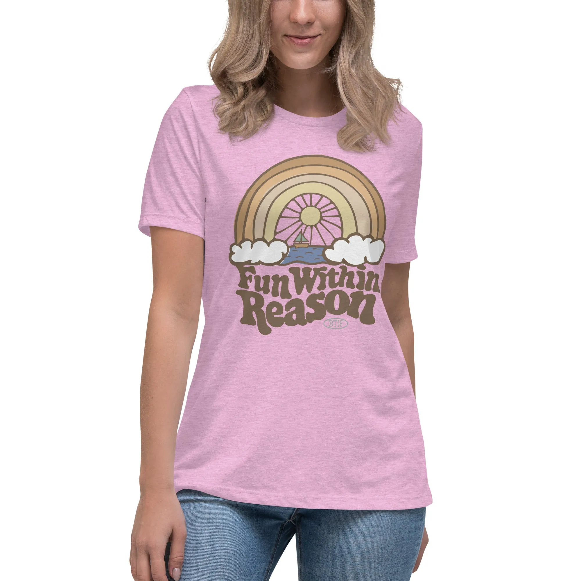 Fun Within Reason Vintage Soft Women's Relaxed T-Shirt by Be There in Five