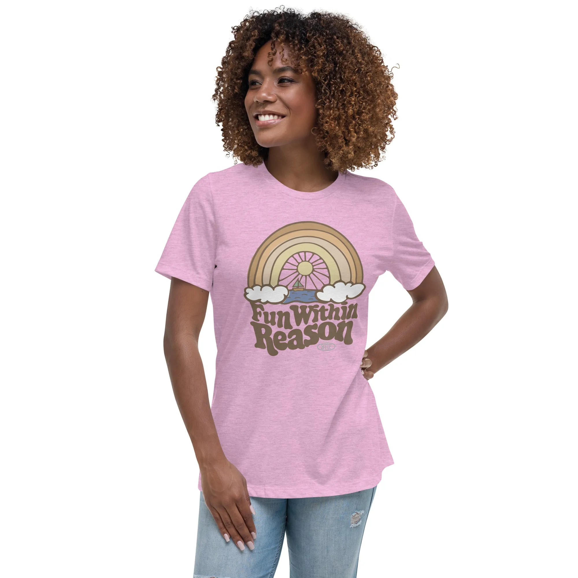 Fun Within Reason Vintage Soft Women's Relaxed T-Shirt by Be There in Five