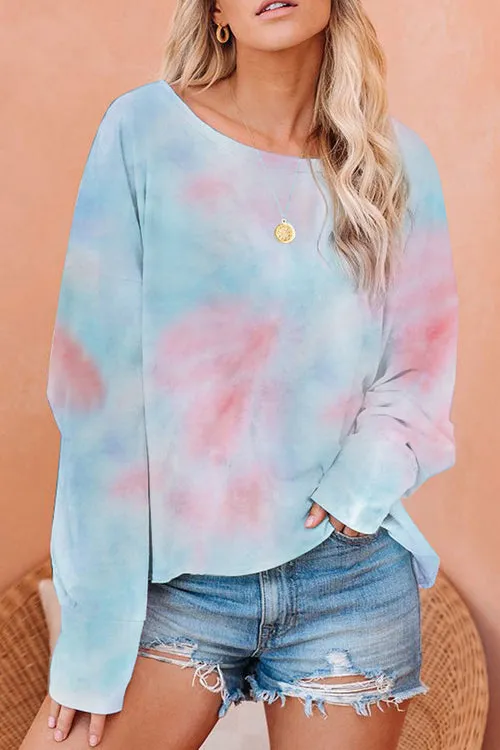 Good Luck Tie-Dye Long Sleeve Top