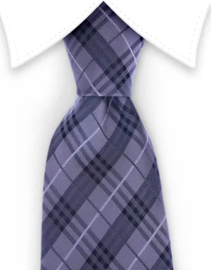 Gray, Charcoal & Black Plaid Tie