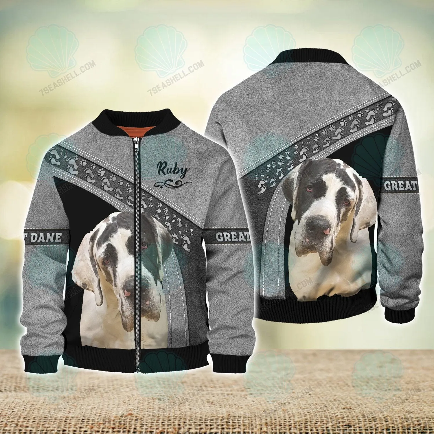 Great Dane Love Never Walk Alone 3D Full Print Shirts, Christmas Dog Memorial Gifts for loss of Dog