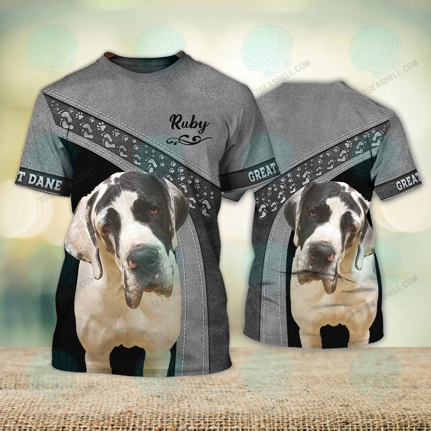 Great Dane Love Never Walk Alone 3D Full Print Shirts, Christmas Dog Memorial Gifts for loss of Dog