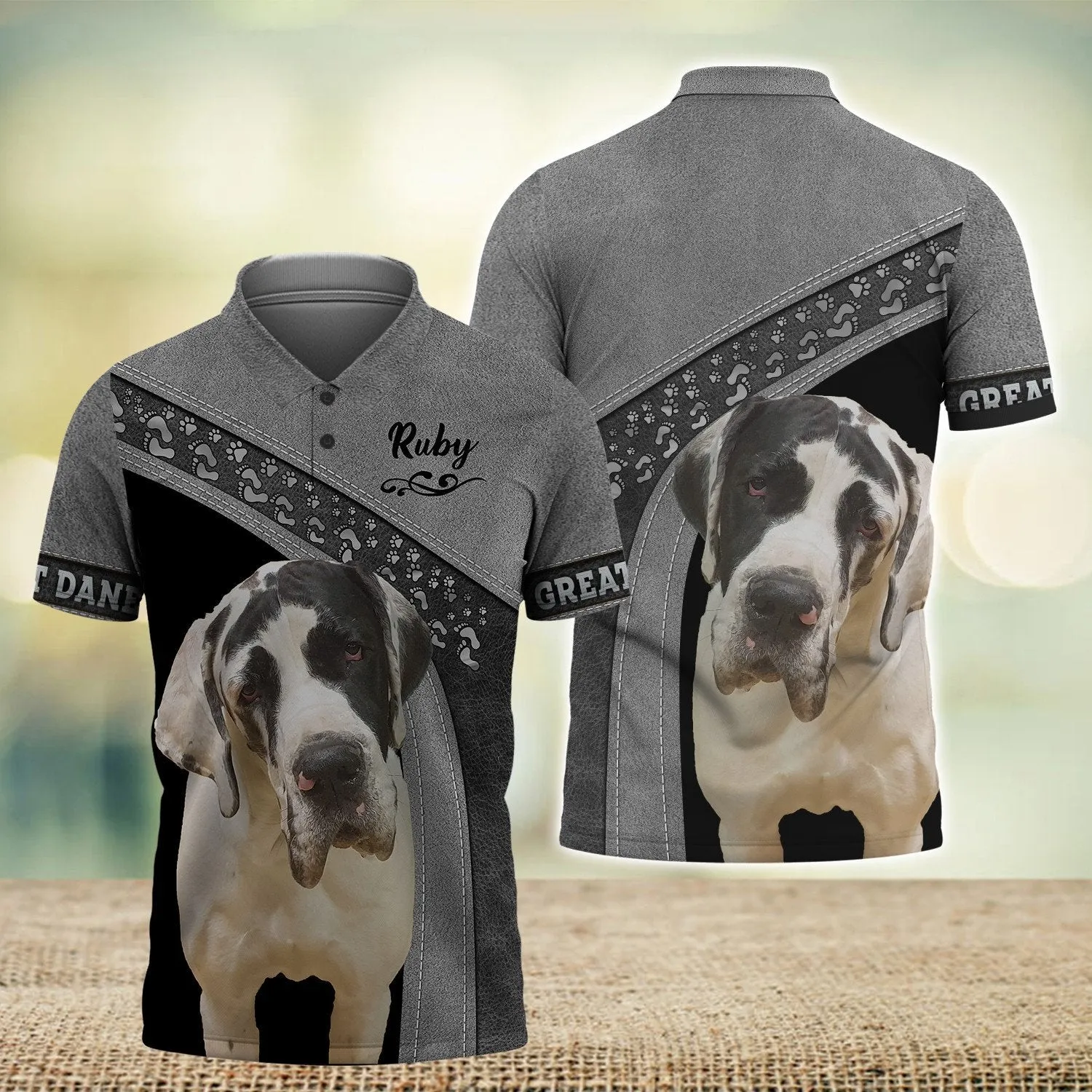 Great Dane Love Never Walk Alone 3D Full Print Shirts, Shirt For Dog Lovers, Dog Memorial Gifts for loss of Dog