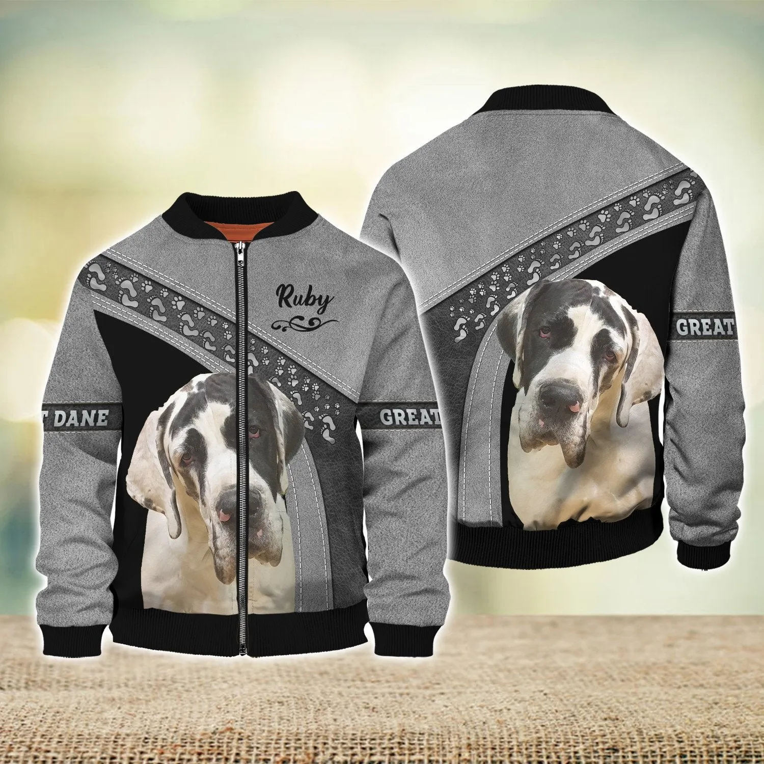 Great Dane Love Never Walk Alone 3D Full Print Shirts, Shirt For Dog Lovers, Dog Memorial Gifts for loss of Dog