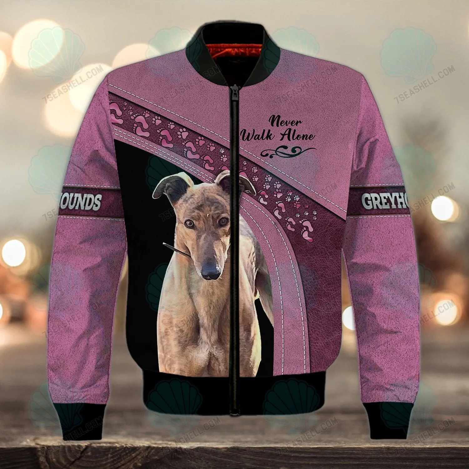 Greyhounds Love Never Walk Alone 3D Full Print Shirts 1488, Perfect Shirt for Greyhounds Dog Lovers